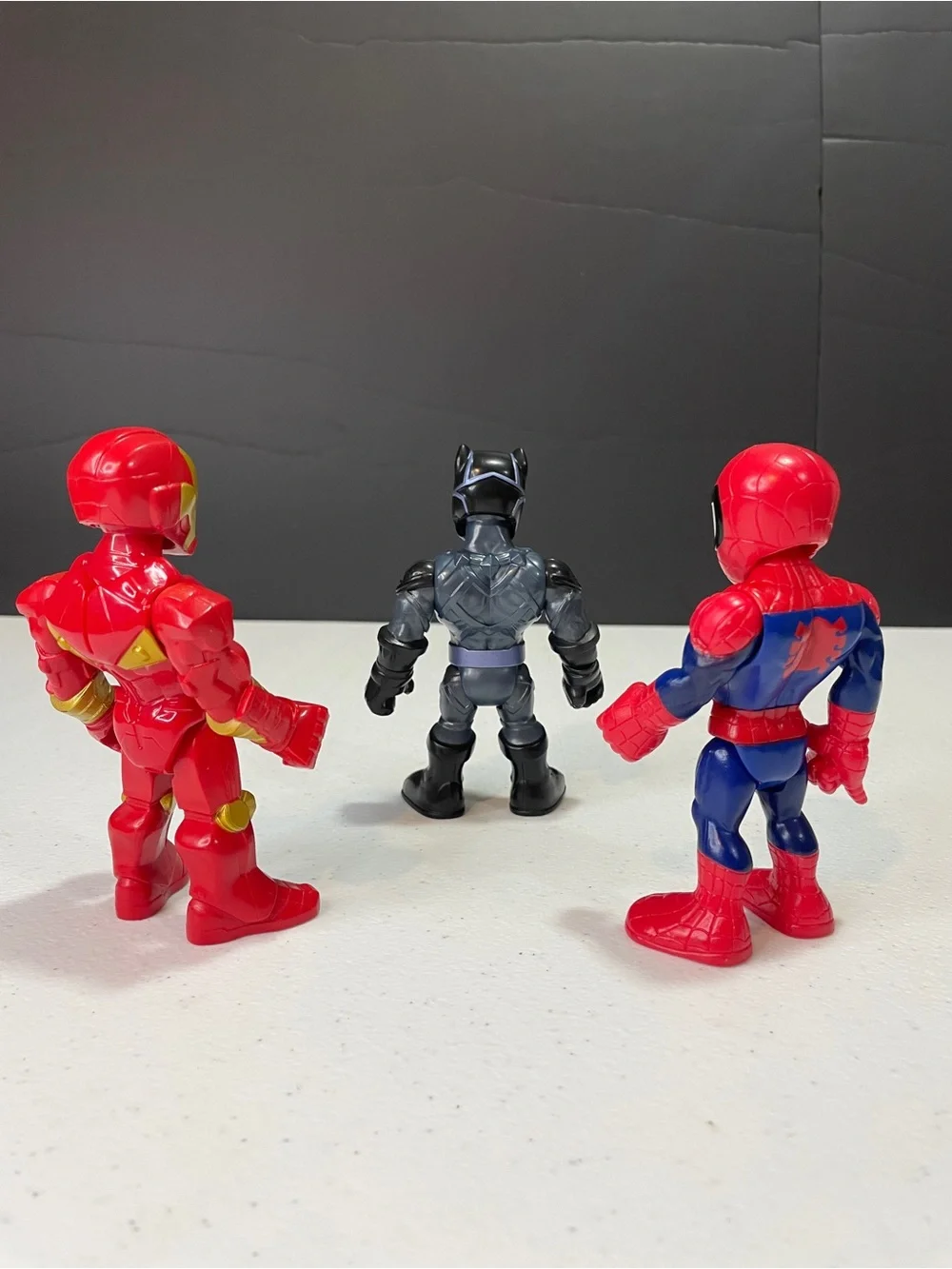 Red & Black Superhero Action Figure Set - Kids Toys